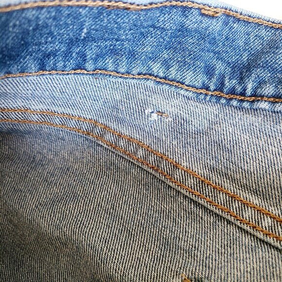 Lee Jeans Mens Distressed Denim Jeans size 40x30 Big Medium Wash - Picture 9 of 13